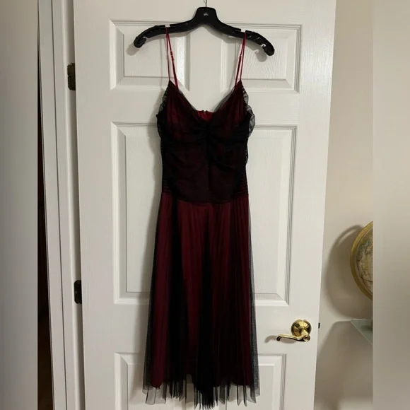 Betsey Johnson | Dresses | Betsey Johnson Black And Red Tulle Dress |  Poshmark